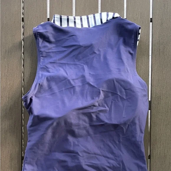 CUPSHE RASH GUARD SLEEVELESS ZIP BOYLEG SURF SNORKEL SWIMSUIT!! - Picture 14 of 15